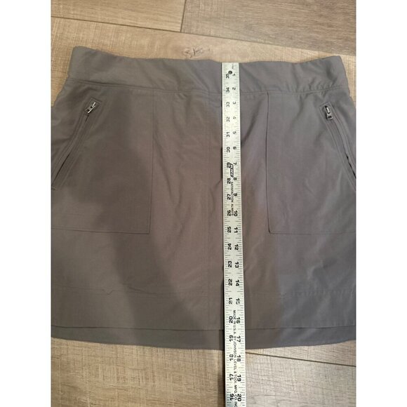Athleta Womens Gray Skort With Built-In Shorts Size 16 - Picture 2 of 7